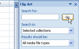 Cara Menyisipkan Gambar Dengan  Clip Art Dalam Excel